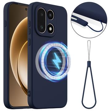 OnePlus 15 Liquid Siliconen Hoesje - MagSafe Compatibel - Donkerblauw