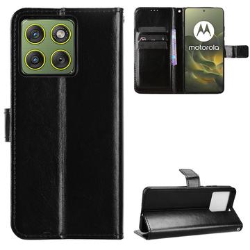 Motorola Edge 70 Portemonnee Hoesje met Standaard - Zwart
