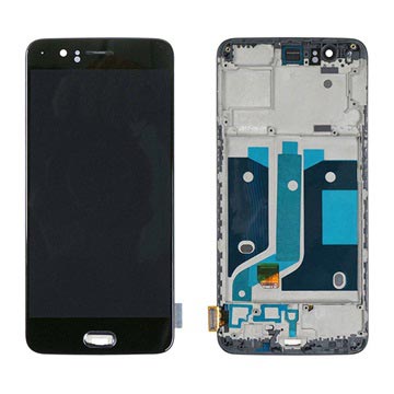 OnePlus 5 Voorzijde Cover & LCD Display - Zwart