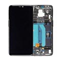 OnePlus 6 Voorzijde Cover & LCD Display - Spiegelzwart