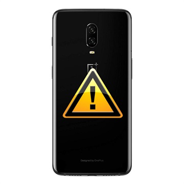 OnePlus 6T Batterij Cover Reparatie - Spiegelzwart
