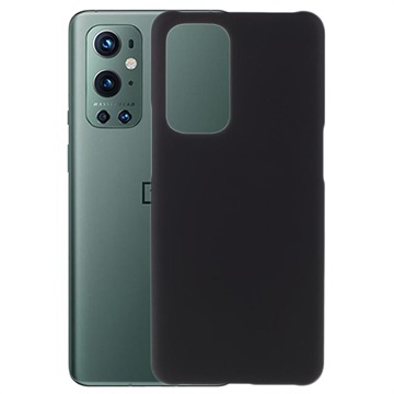 OnePlus 9 Pro Geruberiseerd Kunststof Hoesje - Zwart