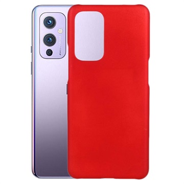 OnePlus 9 Geruberiseerd Kunststof Hoesje - Rood