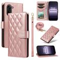 OnePlus Ace 5 Racing/Nord CE5 Luxe Gewatteerd Portemonnee Hoesje - Roségoud