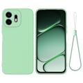 OnePlus N6 Vloeibare siliconen hoesje met polsbandje - Groen