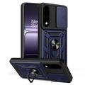 OnePlus Nord 5 Roterende ring hybride hoesje met camera schild - Blauw