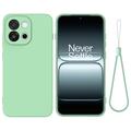 OnePlus Nord 6/Turbo 6 Vloeibare siliconen hoesje met polsbandje - Groen