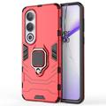 OnePlus Nord CE4/Ace 3V Hybride Hoesje met Ring Houder - Rood