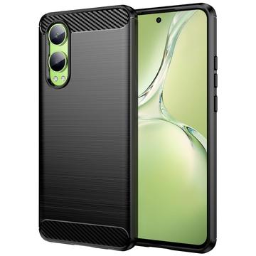 OnePlus Nord CE4 Lite/Oppo K12x Geborsteld TPU Hoesje - Koolstofvezel