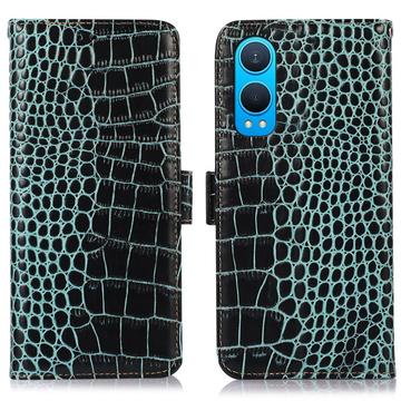 OnePlus Nord CE4 Lite/Oppo K12x Crocodile Series Wallet Leren Hoesje met RFID