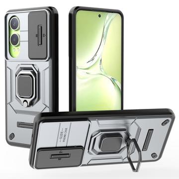 OnePlus Nord CE4 Lite/Oppo K12x Hybride hoesje met roterende ring en cameraschild