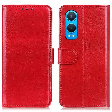OnePlus Nord CE4 Lite/Oppo K12x Portemonnee Hoesje met Magneetsluiting - Rood