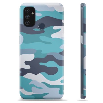 OnePlus Nord N100 TPU Hoesje - Blauw Camouflage