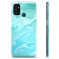 OnePlus Nord N100 TPU Hoesje - Blauw Marmer