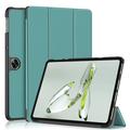 OnePlus Pad Go/Oppo Pad Air2 Tri-Fold Series Smart Folio Case - Zwartachtig groen