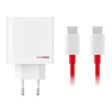 OnePlus SuperVOOC 80W Dubbele Poorten GaN Voedingsadapter 5461100597 - Wit