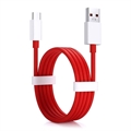 OnePlus Warp Charge Type-C Kabel 5461100012 - 1.5m - Rood / Wit