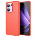 Oppo Reno13 F Geborsteld TPU Hoesje - Koolstofvezel