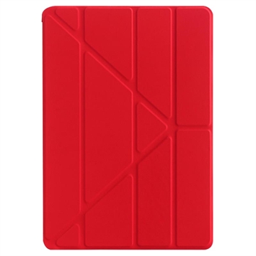 iPad 10.2 2019/2020/2021 Origami Stand Folio Case - Red