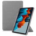 Origami Stand Samsung Galaxy Tab S7+ Folio Case - Grijs