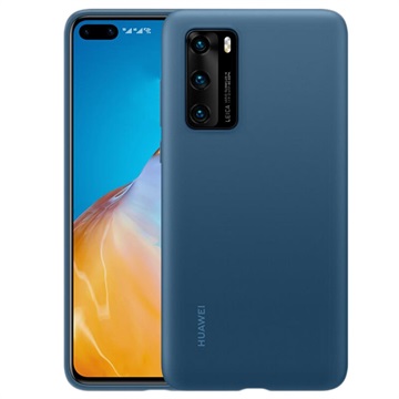 Huawei P40 Siliconen Hoesje 51993721 - Inkt Blauw