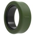 Oura Ring 5, Samsung Galaxy Ring Antikras Siliconen hoesje - Maat: 12/13 - Zwartgroen