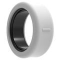 Oura Ring 5, Samsung Galaxy Ring Antikras Siliconen hoesje - Maat: 12/13 - Wit