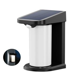 LED-buitenlamp op zonne-energie/muurlamp met PIR bewegingsmelder YH0619-PIR - Koel Wit