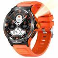 Waterdicht outdoor Smartwatch KT76 met kompas, zaklamp - 1.53"