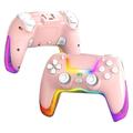 P07 Dazzle Lighting Draadloze Bluetooth Controller voor PS4/Android/iOS/Switch/PC - Roze