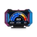 P25 multifunctionele auto-HUD OBD2 met GPS en LCD-scherm, snelheidsmeter
