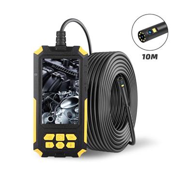 P50 10m Industriële Endoscoop met Dubbele Lens 8mm 2MP HD 1080P Beeldscherm Borescope Inspectiecamera