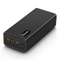 PSOO M16 65W USB-C/USB-A Power Bank 30000mAh met LED verlichting - Zwart