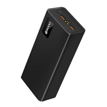 PSOOO M16 Powerbank 30000mAh - 65W snelladen voor laptop en mobiel - Zwart