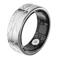 PX02 Crack Design Multifunctionele Smart Ring met Fotobediening - Maat: 20.7mm - Zilver