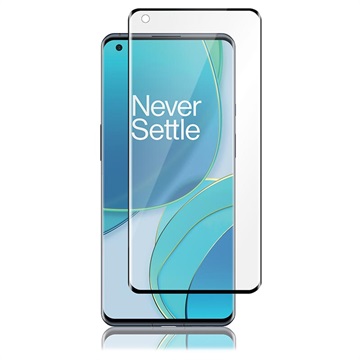 Panzer Premium Curved OnePlus 9 Pro Glazen Screenprotector - Zwart