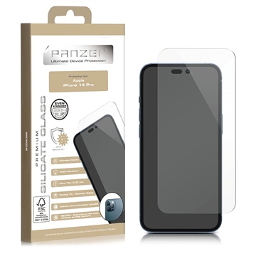 Panzer Silicate iPhone 14 Pro Glazen Screenprotector - Doorzichtig