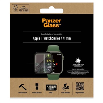 PanzerGlass AntiBacterial Apple Watch Series 9/8/7 Screenprotector