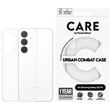 Samsung Galaxy S25 FE PanzerGlass Care Urban Combat Hoesje - Doorzichtig