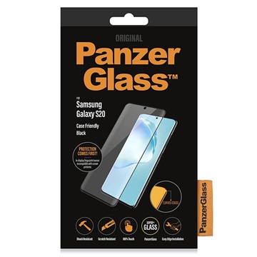 PanzerGlass Case Friendly Samsung Galaxy S20 Screenprotector - Zwart