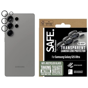 Samsung Galaxy S25 Ultra PanzerGlass Safe Cameralensbeschermer - Doorzichtig