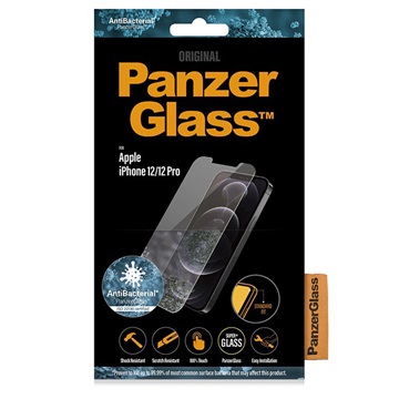 PanzerGlass iPhone 12/12 Pro Glazen Screenprotector - Doorzichtig