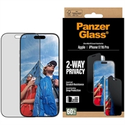 iPhone 17/16 Pro PanzerGlass Ultra-Wide Fit EasyAligner 2-Way Privacy Screen Protector - 9H - Zwarte rand