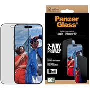 iPhone Air PanzerGlass Ultra-Wide Fit EasyAligner 2-Way Privacy Screen Protector - 9H - Zwarte rand