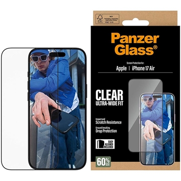 iPhone Air PanzerGlass Ultra-Wide Fit EasyAligner Screenprotector - Doorzichtig