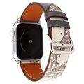 Apple Watch Series 10/9/8/SE (2022)/7/SE/6/5/4/3/2/1 Pattern Leder Bandje - 42mm/41mm/40mm/38mm