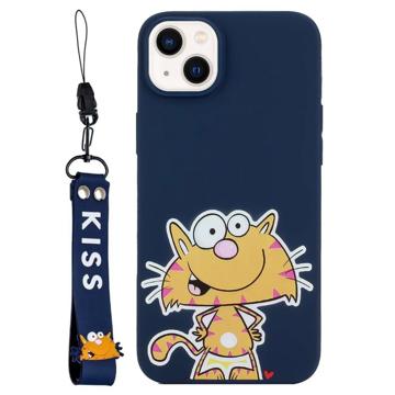 Kiss Series iPhone 14 Plus TPU Hoesje met Band
