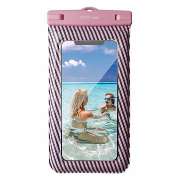 Pictet.Fino RH17 Universele Floating Waterdichte Hoes IPX8 - 8.2" - Roze