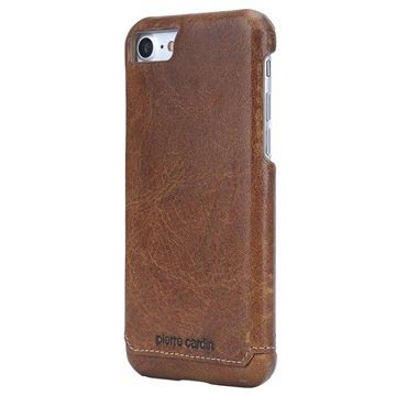 iPhone 7/8/SE (2020)/SE (2022) Pierre Cardin Leder Bekleed Cover - Zwart