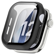Apple Watch Series 12 Plastic Hoesje met Glazen Screenprotector - 47mm